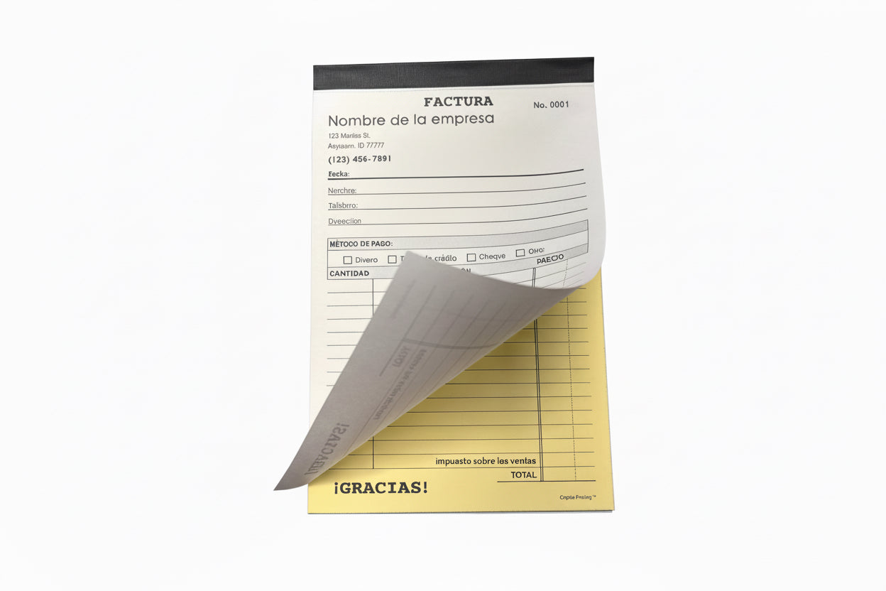 Formulario de factura