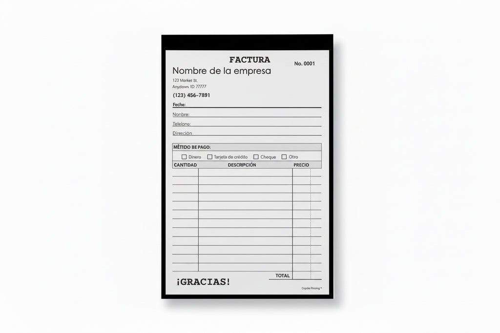 Formulario de factura