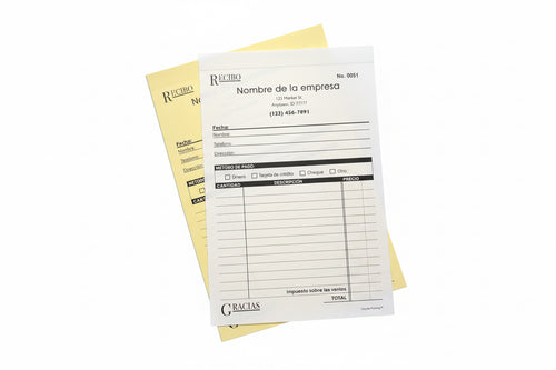 Formulario de recibo