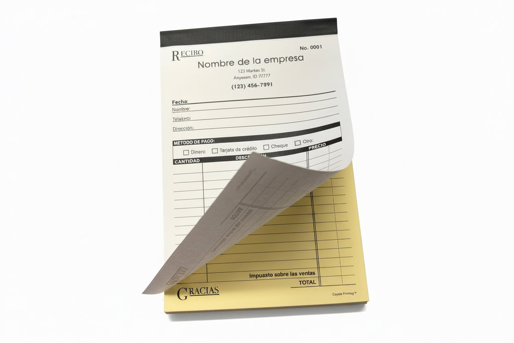 Formulario de recibo